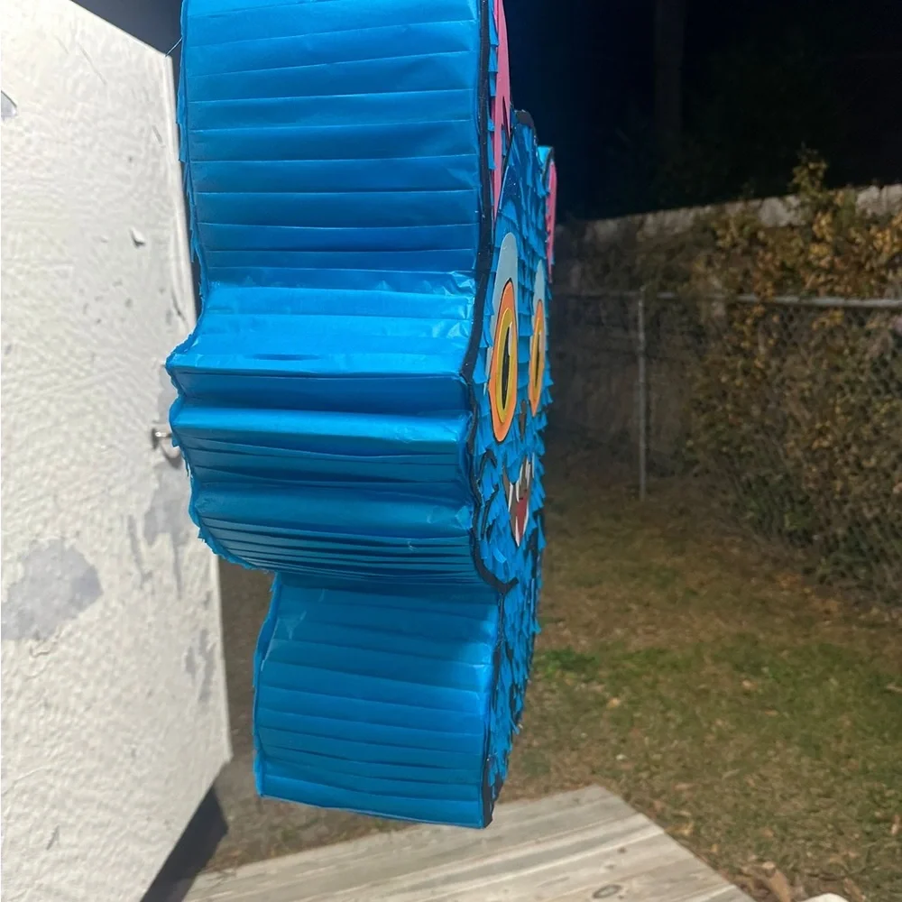 Vibrant Blue Cat Piñata for Parties